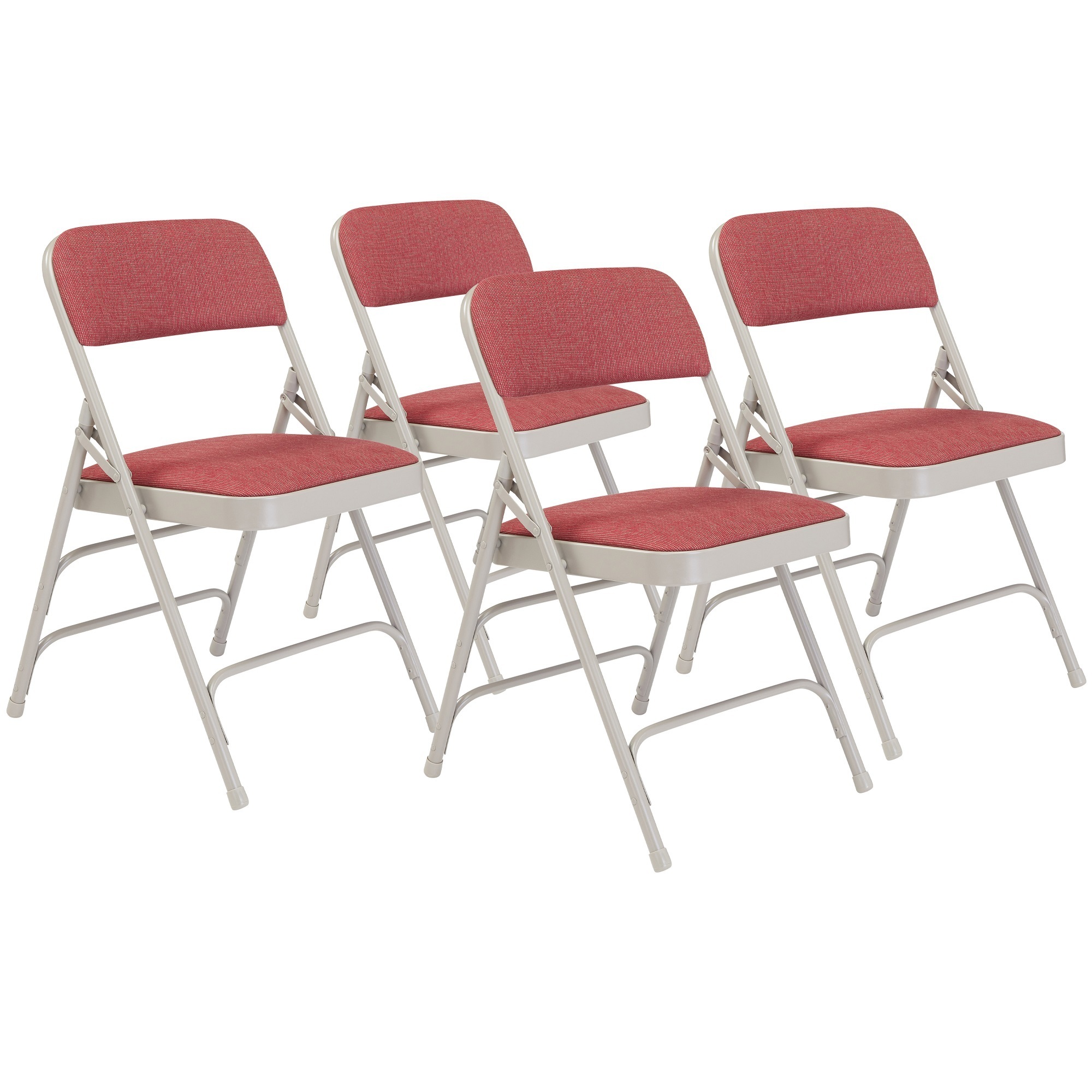 National Public Seating, 2300 Series Fabric Folding Chair, Primary Color Burgundy, Included (qty.) 4, Seating Type Folding Chair, Model# 2308